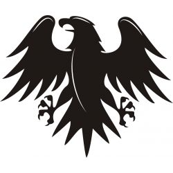 Aigle Noir - Sticker autocollant