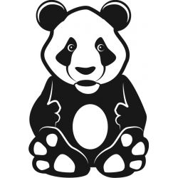 Panda - Sticker autocollant