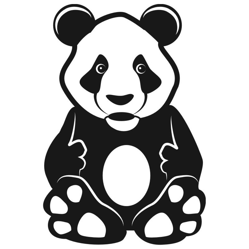 Panda - Sticker autocollant