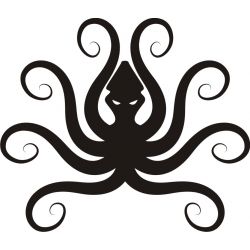 Pieuvre Octopus - Sticker autocollant