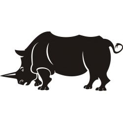Rhinoceros - Sticker autocollant