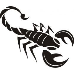 Scorpion 2 - Sticker autocollant