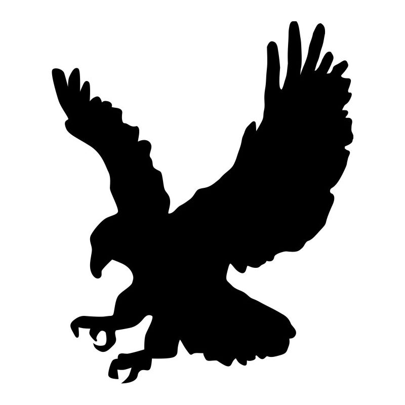 Silhouette aigle 4 - Sticker autocollant