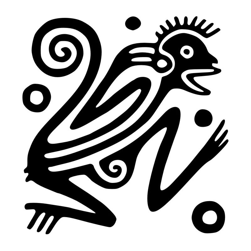 Ancien motif mexicain - Sticker autocollant