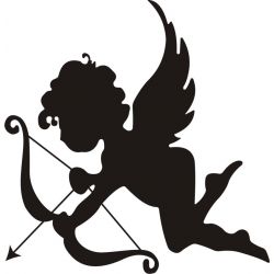 Ange Cupidon - Sticker autocollant