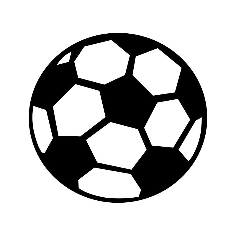 Ballon de foot - Sticker autocollant
