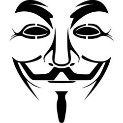 Anonymous masque - Sticker autocollant