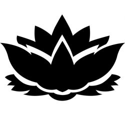 Fleur de Lotus 1 - Sticker autocollant