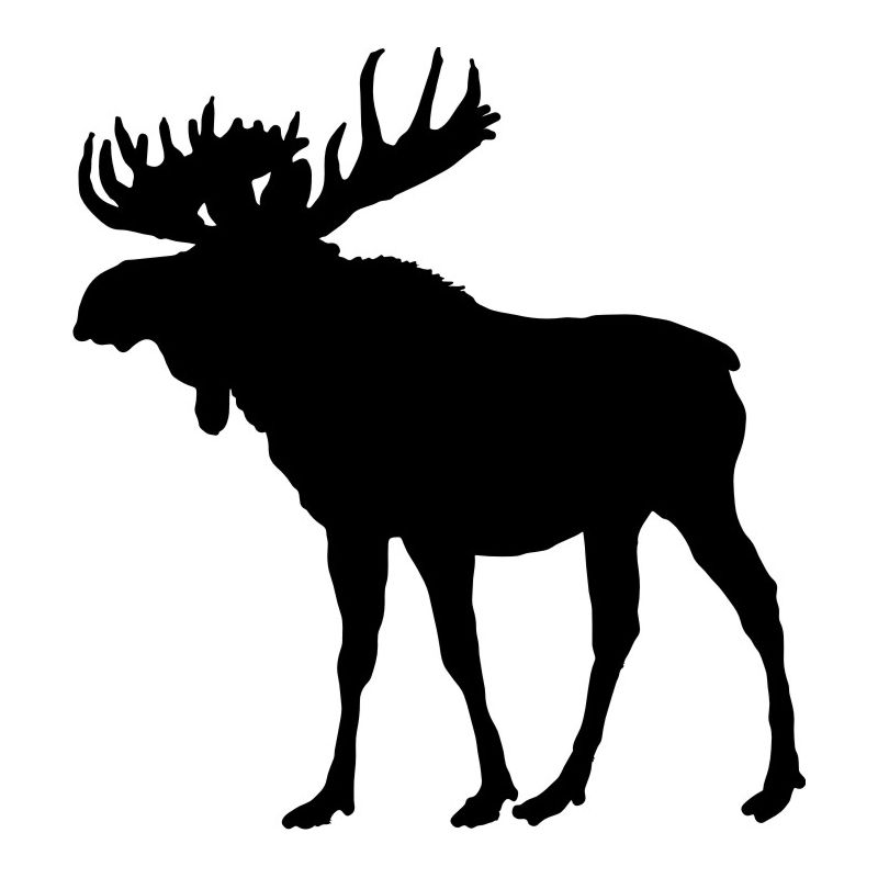 Moose Silhouette - Sticker autocollant