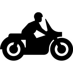 Motorbike man - Sticker autocollant