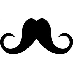 Moustache - Sticker autocollant