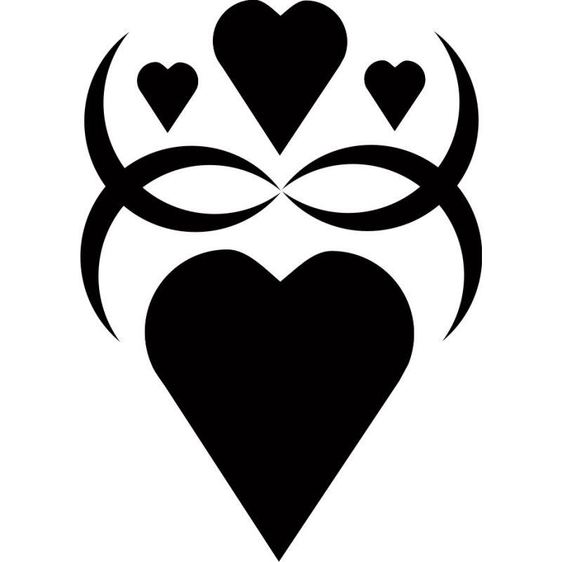 Coeurs Mystiques - Sticker autocollant