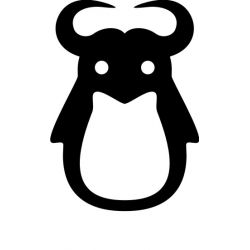 Diable Pinguin - Sticker autocollant