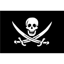 Drapeau pirate - Sticker autocollant
