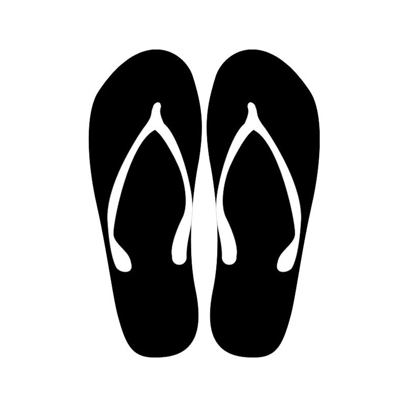 Sandales - Sticker autocollant