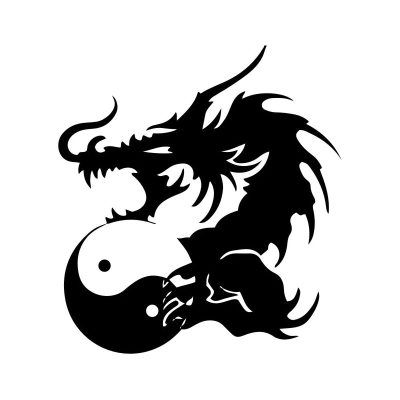 Tribal Dragon 4 - Sticker autocollant