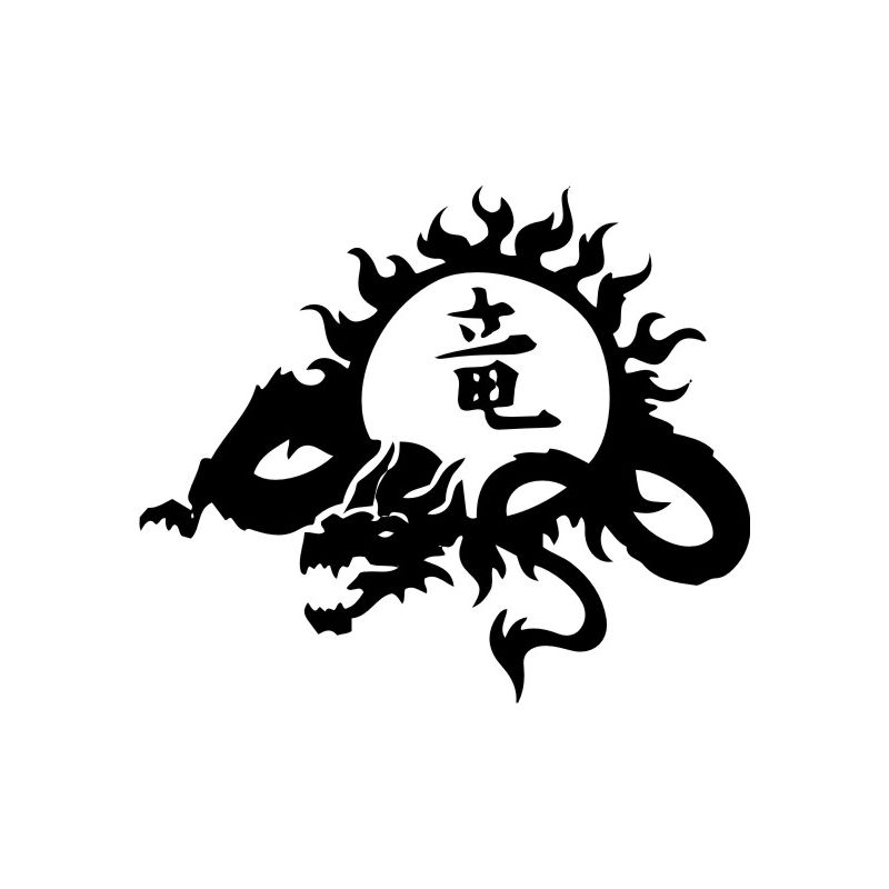 Tribal Dragon 6 - Sticker autocollant