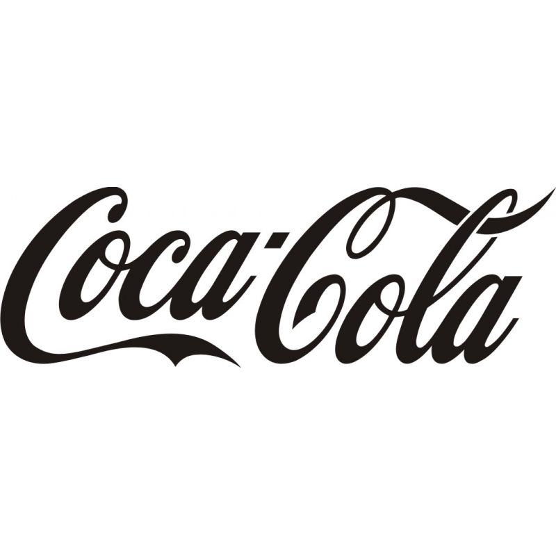 Lettrage Coca Cola adhésif découpé