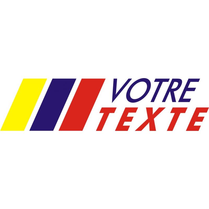 Texte personnalisable logo style Peugeot