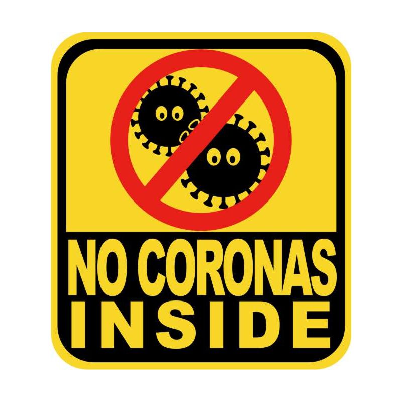 stickers no coronavirus