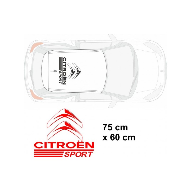 Autocollant de toit Citroën Sport