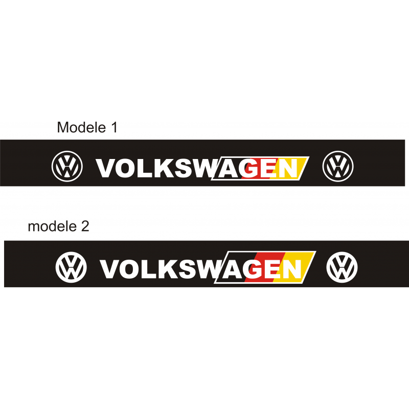 Bandeau pare soleil Volkswagen avec drapeau