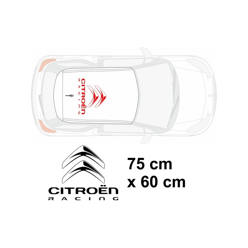 Autocollant de toit Citroën Racing