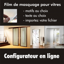 film depoli découpe sur mesure pour vitre et masquage