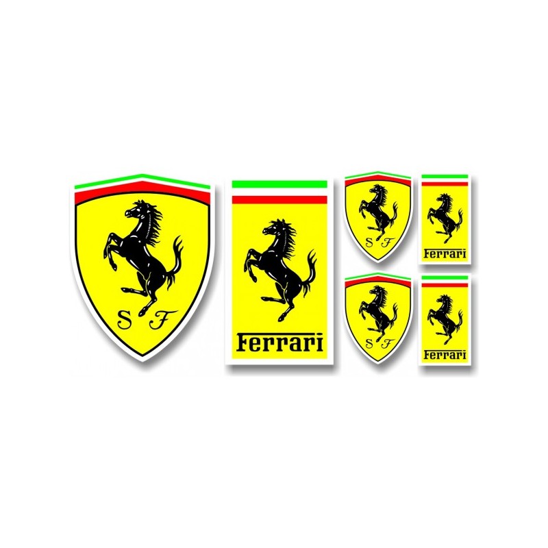 Planche autocollants Ferrari