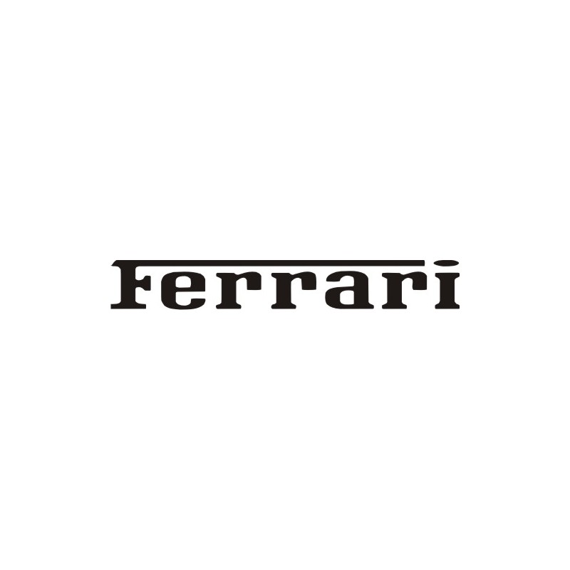 Autocollant Ferrari 5 - Taille et coloris au choix
