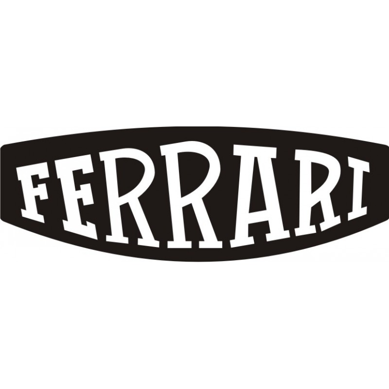 Autocollant Ferrari 9 - Taille et coloris au choix