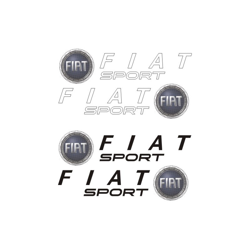 autocollants Fiat Sport