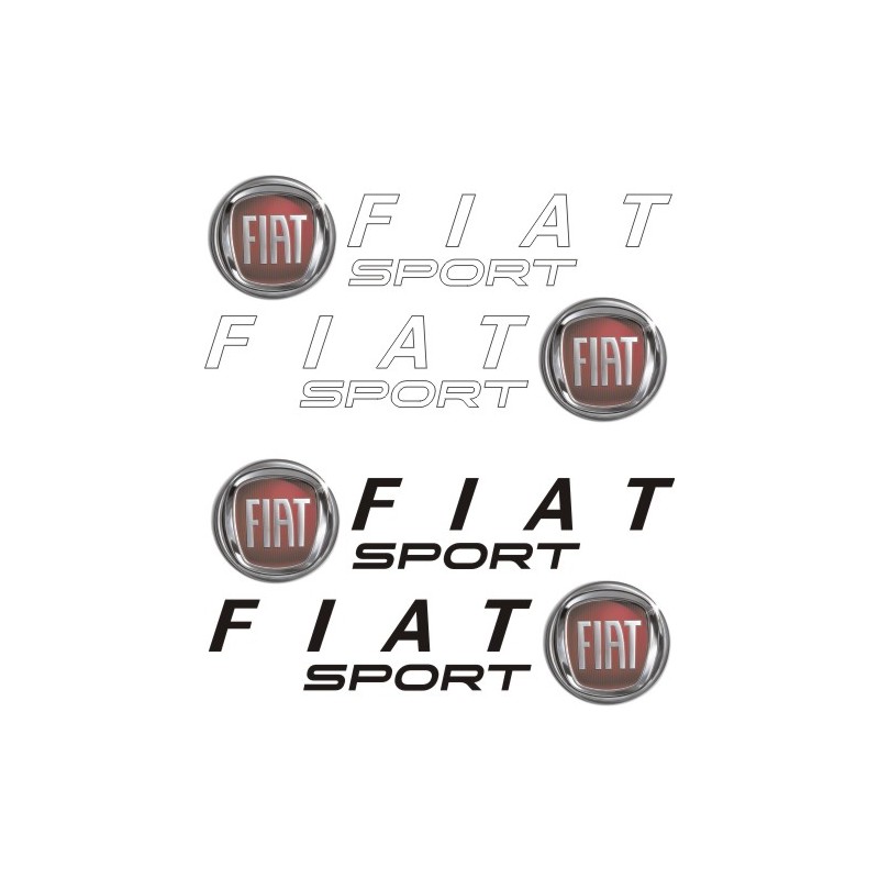 autocollants Fiat Sport 2