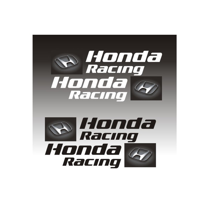 Kit 2 autocollants Honda Racing 2