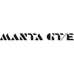 Sticker Opel Manta GTE
