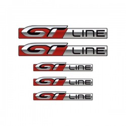 5 Stickers GT LINE