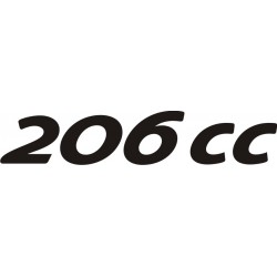 Sticker Peugeot 206CC