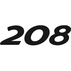 Sticker Peugeot 208