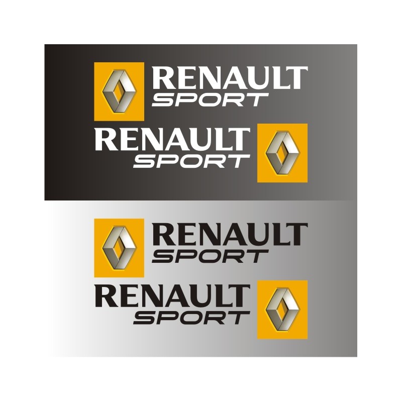 2 autocollants Renault Sport