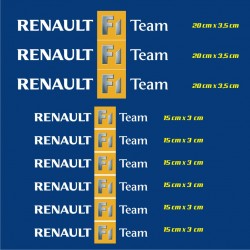 Planche Stickers Renault F1 Team