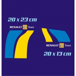autocollant de pare choc arriere - Renault F1 Team