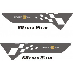 2 autocollants de portes - Renault F1 Team - modèle 2
