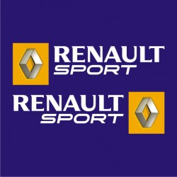 2 autocollants RENAULT Sport ailes