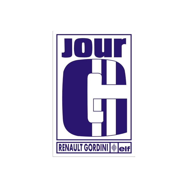 Stickers JOUR G - Gordini