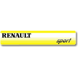 Stickers Renault Sport Long Jaune (Taille au Choix)