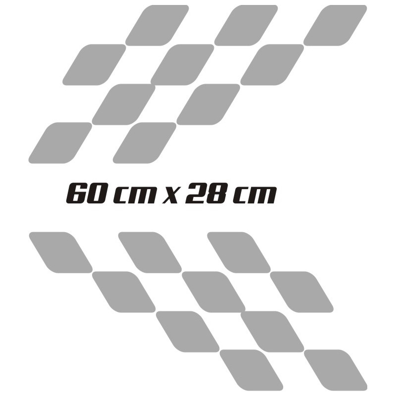 Kit Bandes Damier Pour Twingo GT + Stickers Renault Sport - Réf 047 - ABCoupes