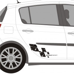 2 autocollants bas de caisse Renault Sport - Modèle 2