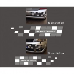 Stickers Clio 2 - Renault Sport pare Choc AV et AR