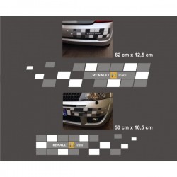 Stickers Clio 2 - Renault F1 Team - pare Choc AV et AR