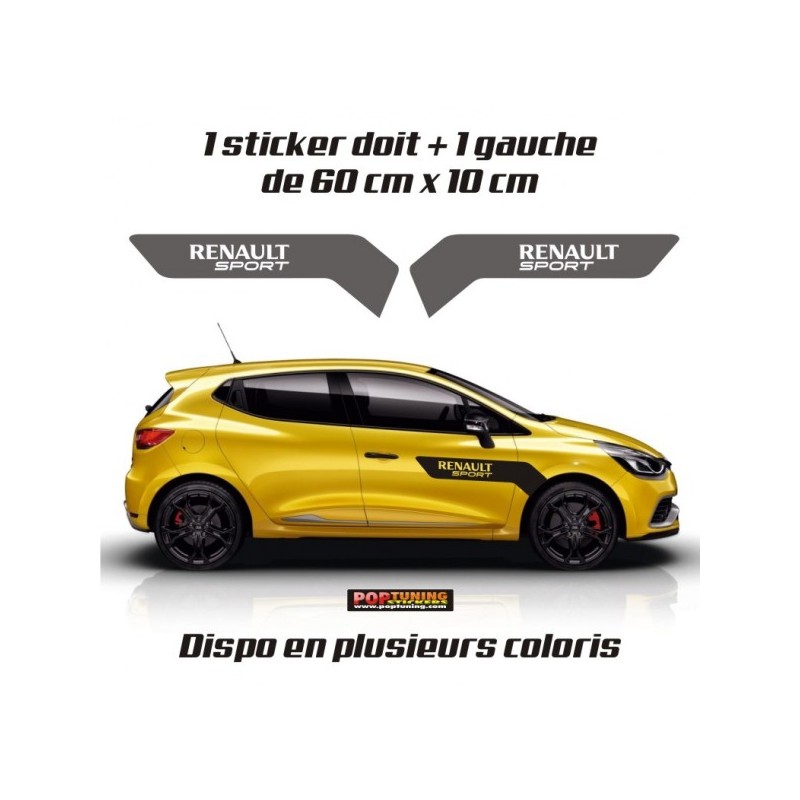 Kit 2 stickers Renault sport - 60 cm